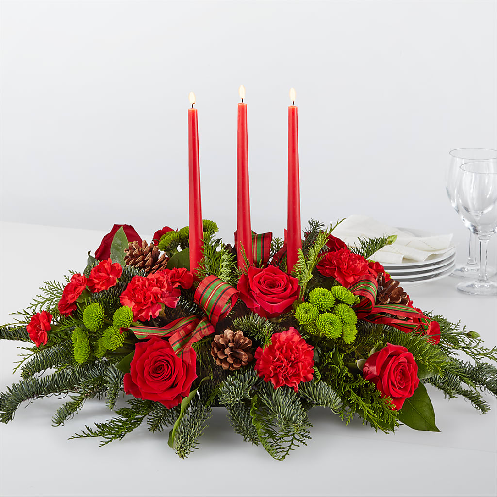 By the Candlelight Centerpiece – Grass Valley Florist, Grass Valley CA