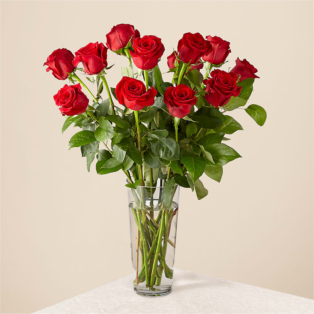 Long Stem Red Rose Bouquet – Grass Valley Florist, Grass Valley CA