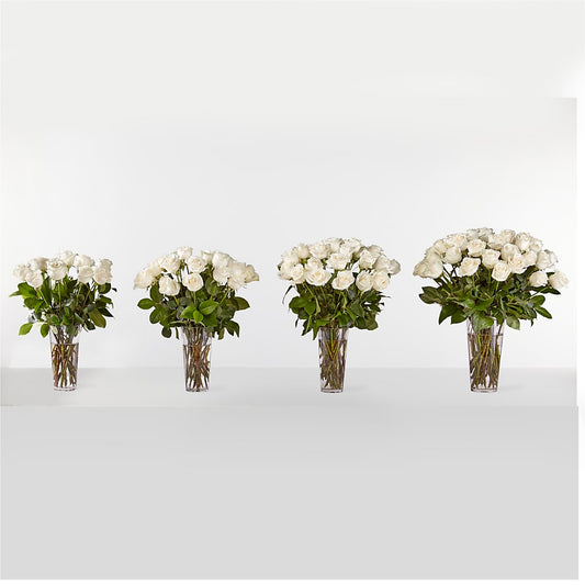 Long Stem White Rose Bouquet – Grass Valley Florist, Grass Valley CA