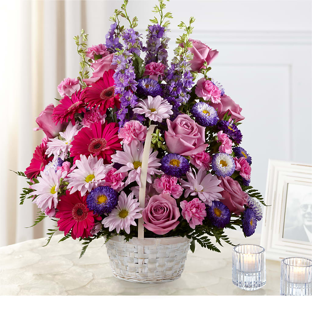 Pastel Peace Basket – Grass Valley Florist, Grass Valley CA