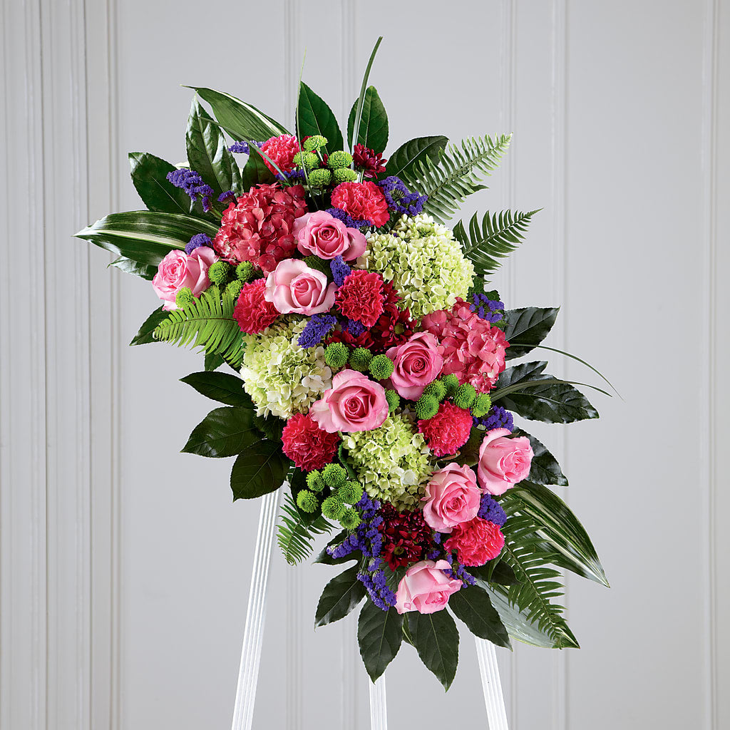 Refreshing Mix Standing Spray – Grass Valley Florist, Grass Valley CA