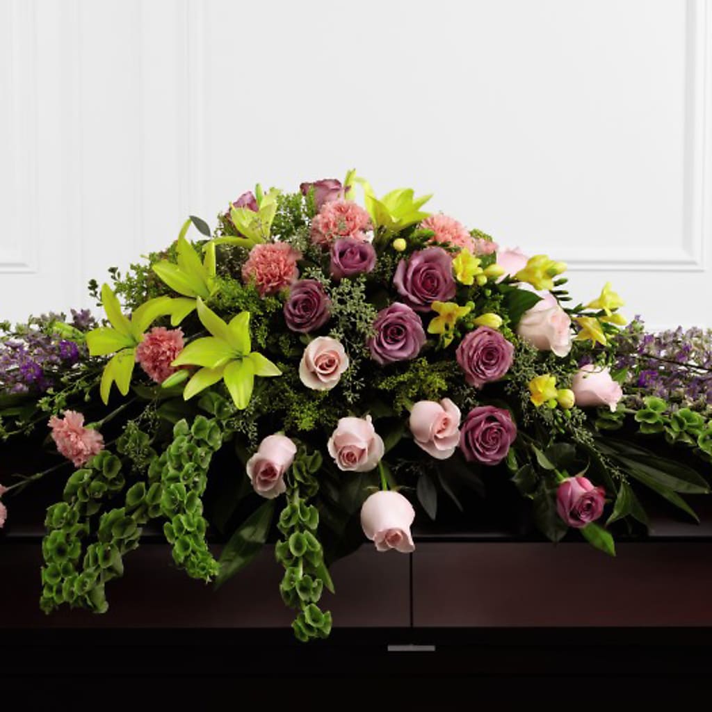 Forever Beloved Casket Spray – Grass Valley Florist, Grass Valley CA