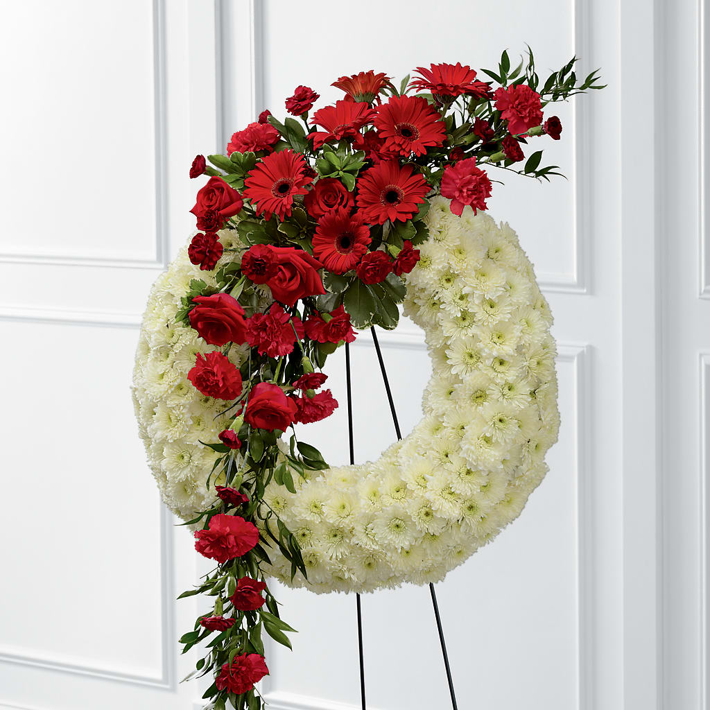 Graceful Tribute Wreath – Grass Valley Florist, Grass Valley CA