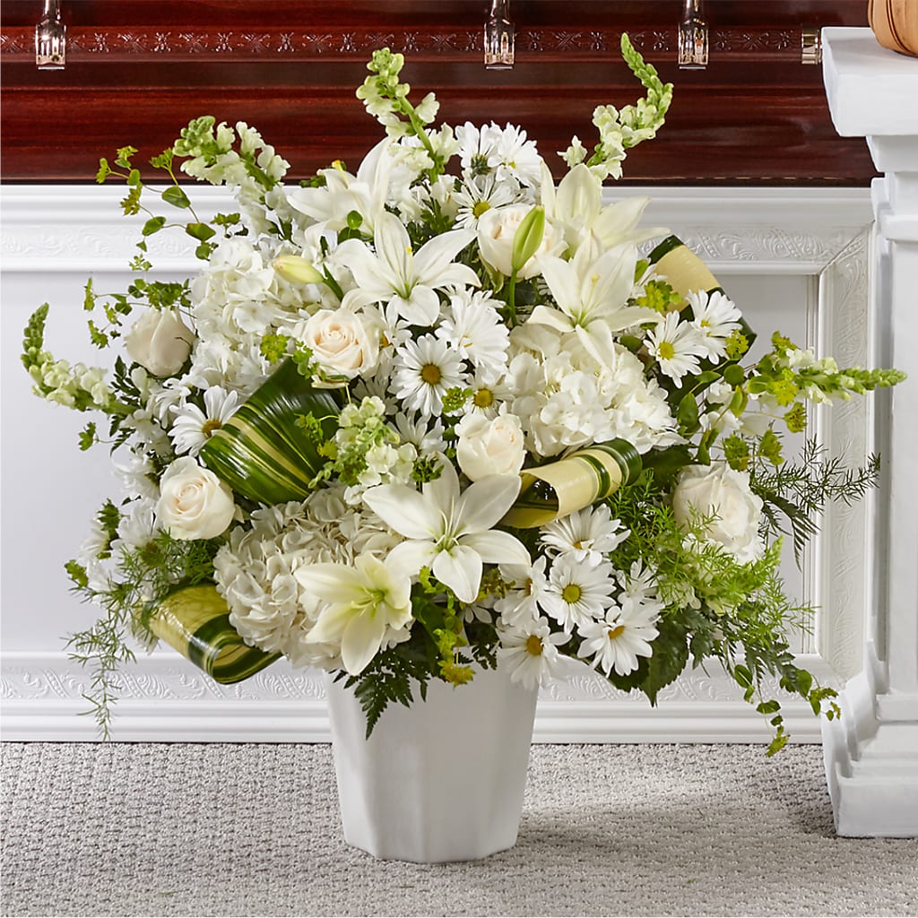 Thoughts of Tranquility Floor Basket – Grass Valley Florist, Grass Valley CA