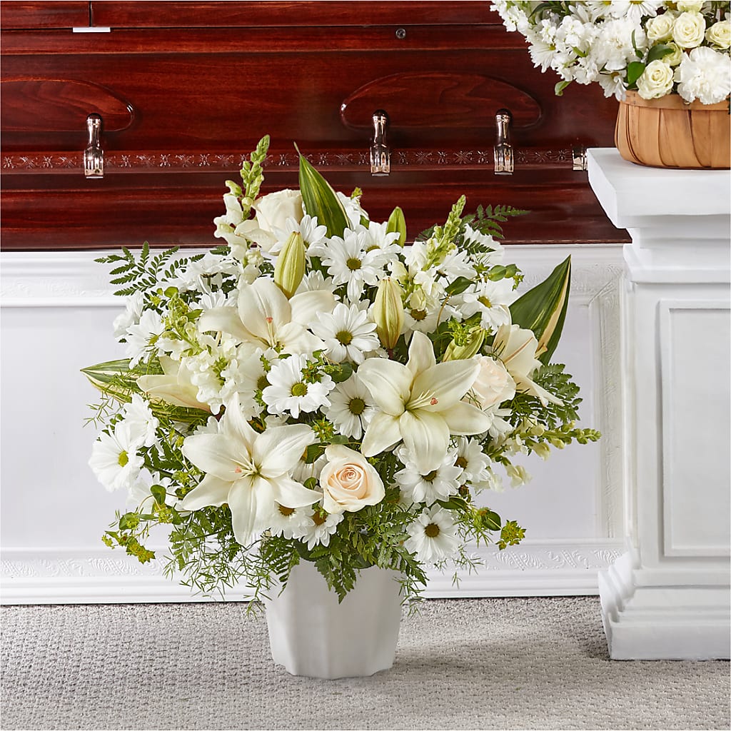 Thoughts of Tranquility Floor Basket – Grass Valley Florist, Grass Valley CA