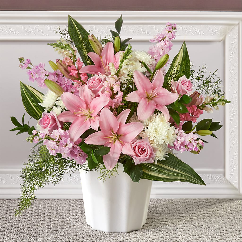 Simply Serene Floor Basket – Grass Valley Florist, Grass Valley CA