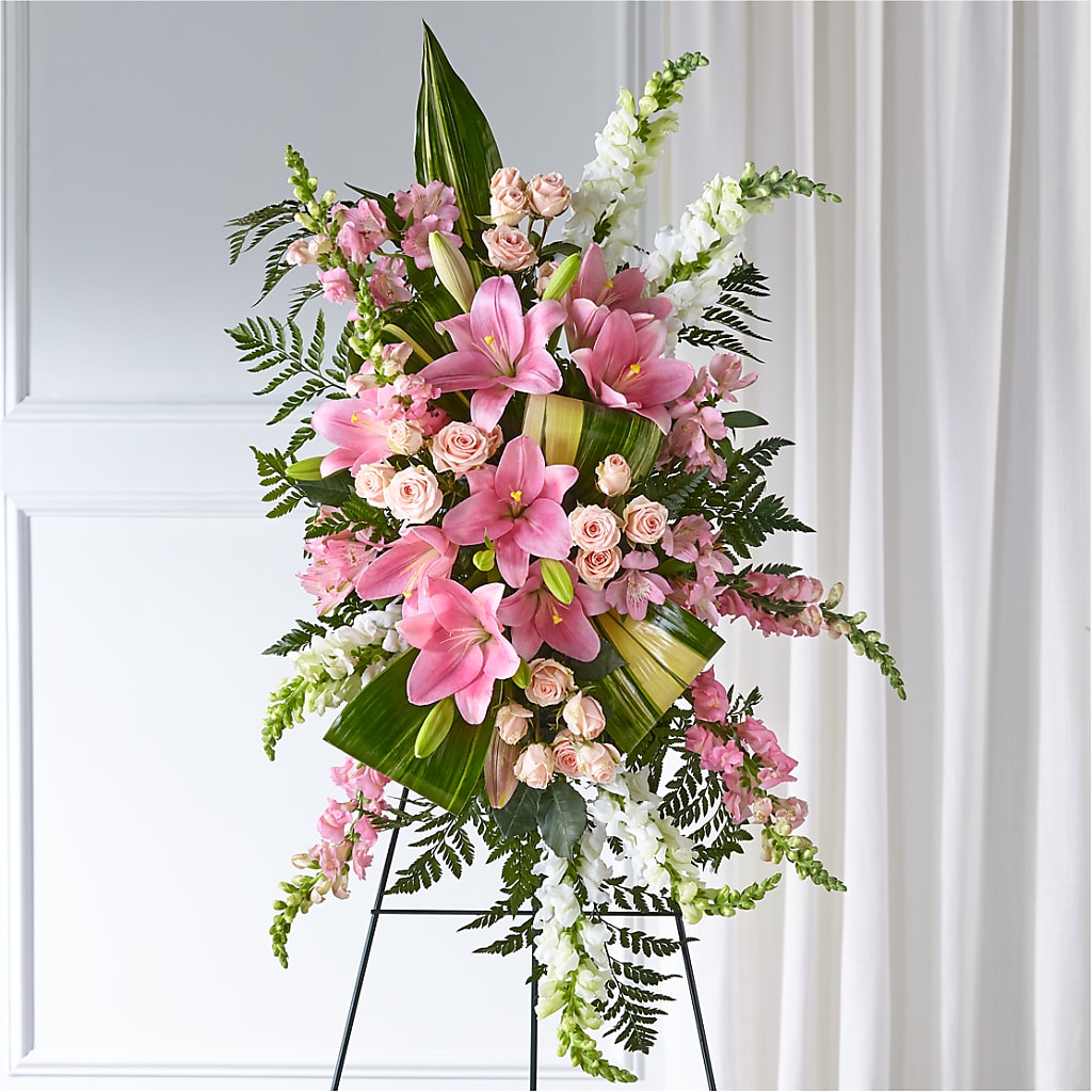 Elegant Embrace Standing Spray – Grass Valley Florist, Grass Valley CA