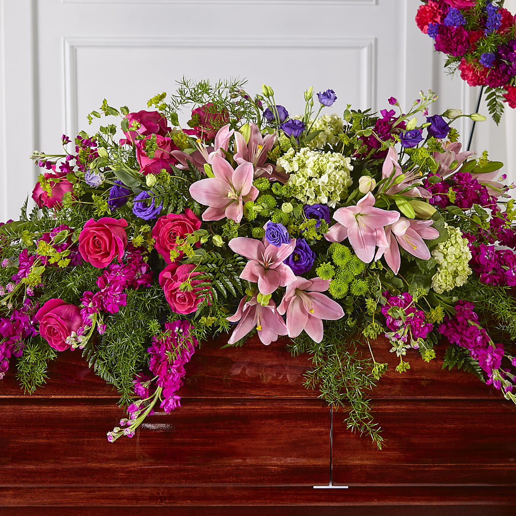 Radiant Tribute Casket Spray – Grass Valley Florist, Grass Valley CA