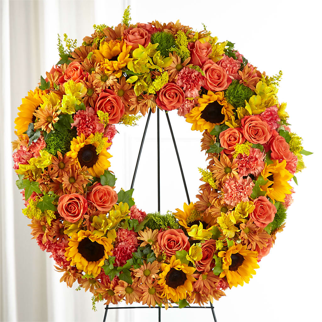 Autumnal Memories Wreath (Standard) – Grass Valley Florist, Grass Valley CA