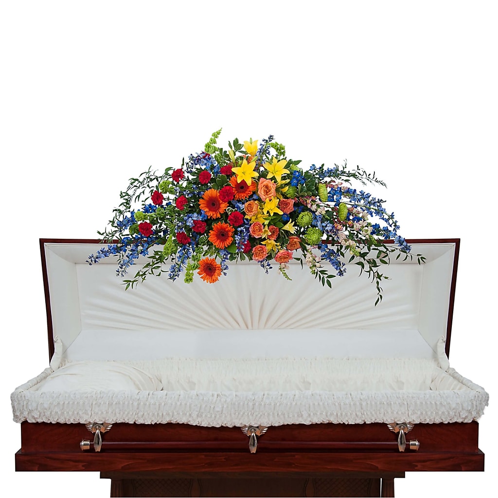 Treasured Celebration Full Casket Spray