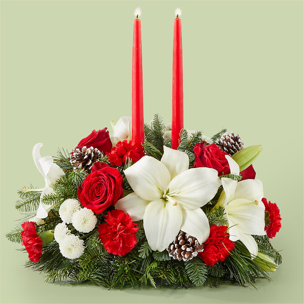 Seasonal Festivities Centerpiece – Grass Valley Florist, Grass Valley CA