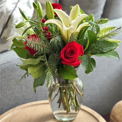 Sparkling Snowflakes Bouquet –  Grass Valley Florist, Grass Valley CA