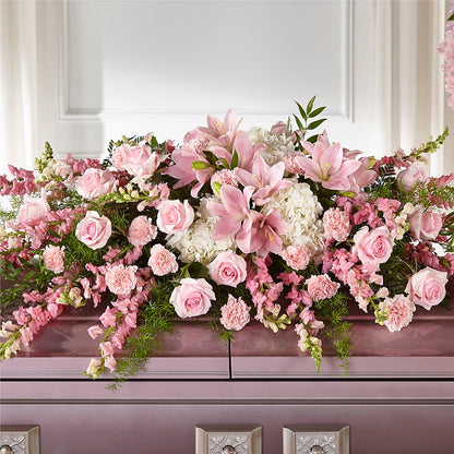 Life & Remembrance Casket Spray –  Grass Valley Florist, Grass Valley CA