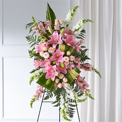 Elegant Embrace Standing Spray –  Grass Valley Florist, Grass Valley CA