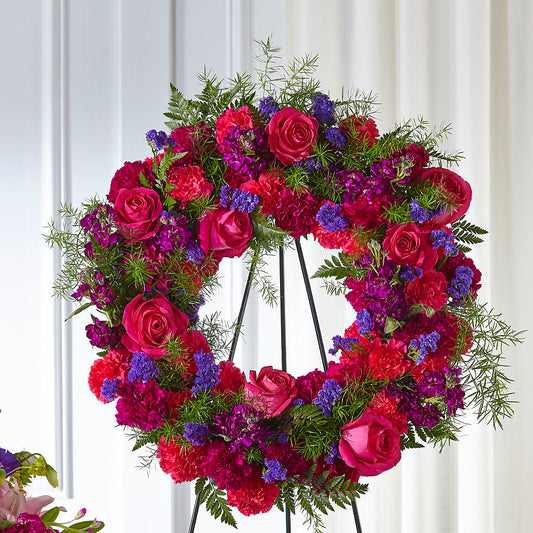 Calming Colors Wreath –  Grass Valley Florist, Grass Valley CA