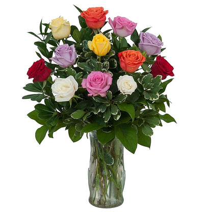 Dozen Roses - Mix it up! –  Grass Valley Florist, Grass Valley CA