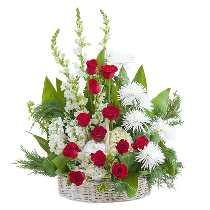 Enduring Strength Basket with Cedar –  Grass Valley Florist, Grass Valley CA