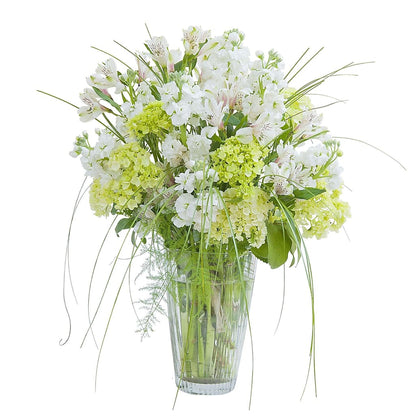 White Elegance Vase –  Grass Valley Florist, Grass Valley CA